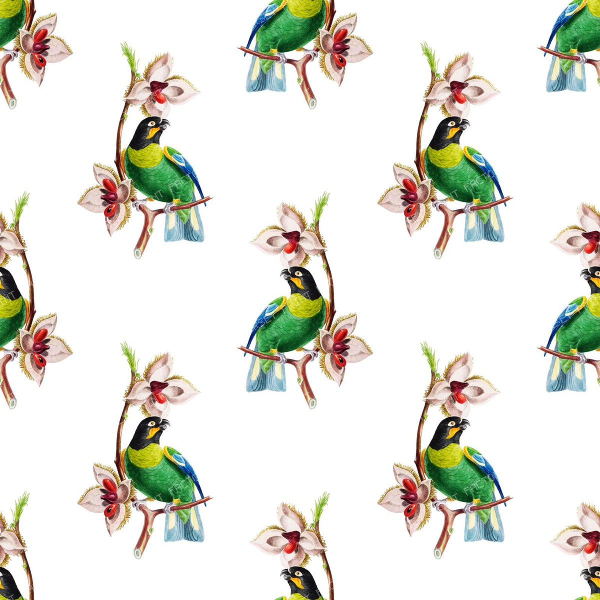 Pattern Of Parrots, Barraband's Parrot, Orange-cheeked Parrot
