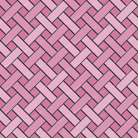 Pewter Stained Glass Weave — Baby Girl Pink