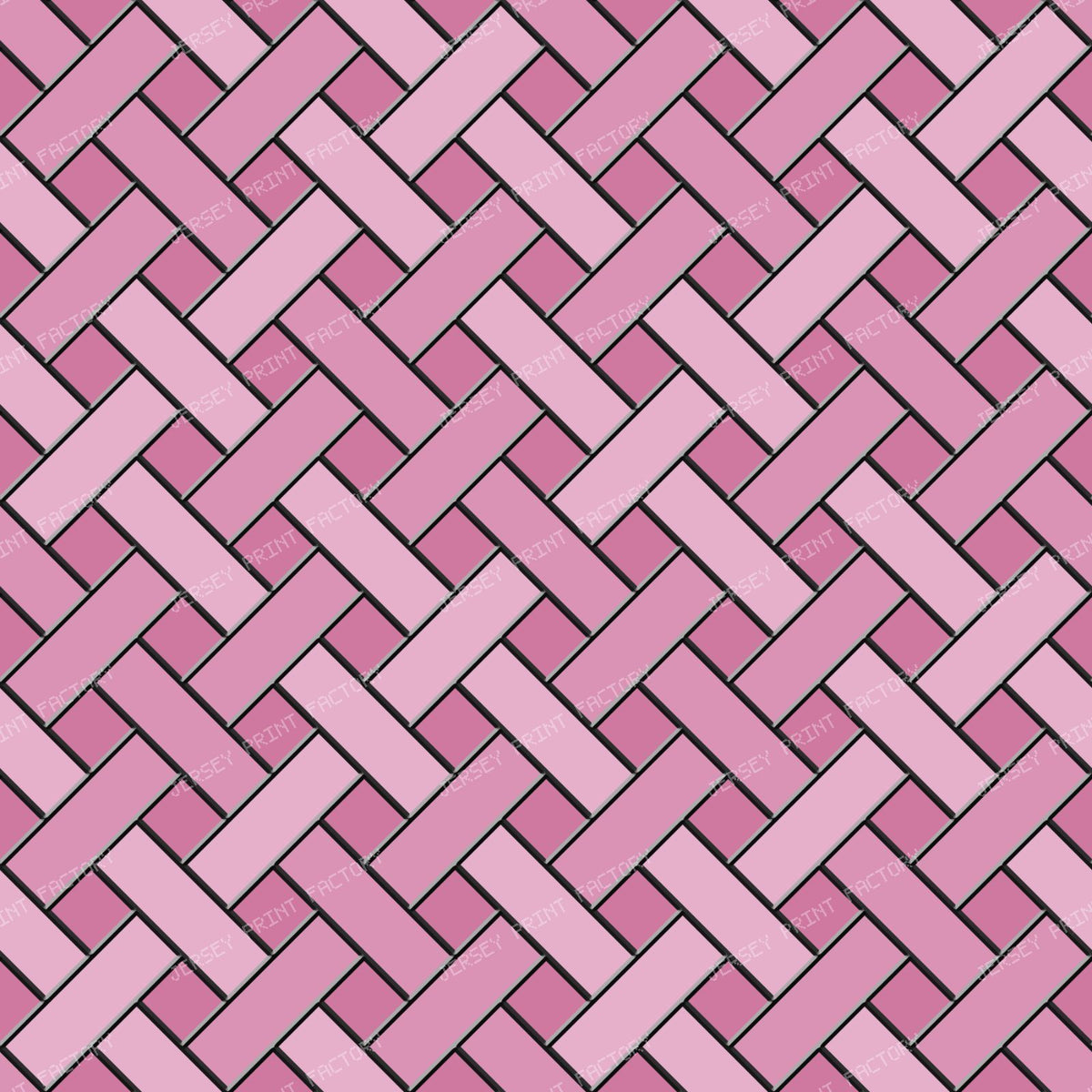 Pewter Stained Glass Weave — Baby Girl Pink