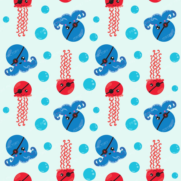 Pirate Octopus, Pirate Jellyfish, Sea Animals