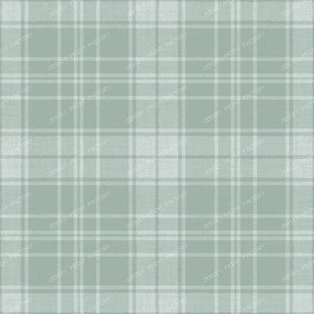 Elara   Linen Check   Soft Blue & Beige — Sea Green