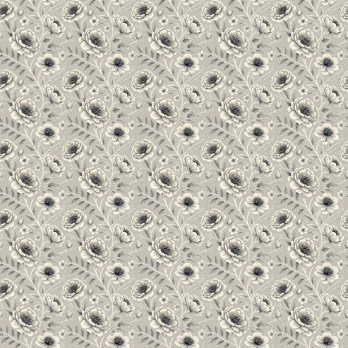 XL Beige Flowers