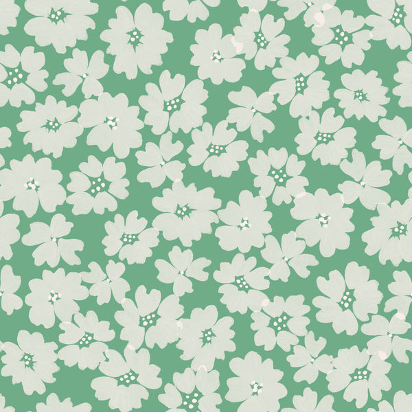 Dense Ditsy Floral Jade Green