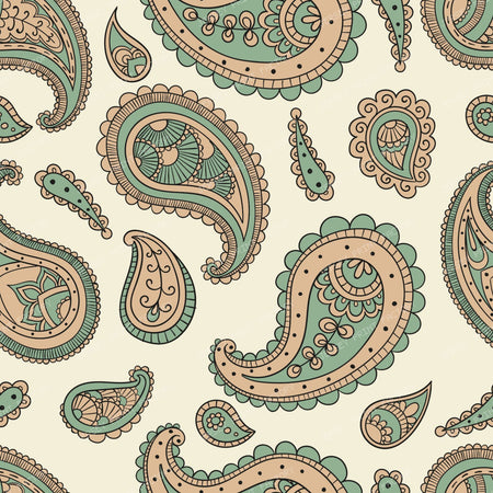 Blue Paisley, Persian Paisley, Paisley Pattern — Colorful 28