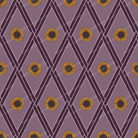 Autumn Sunflower Diamonds — Plum Wine