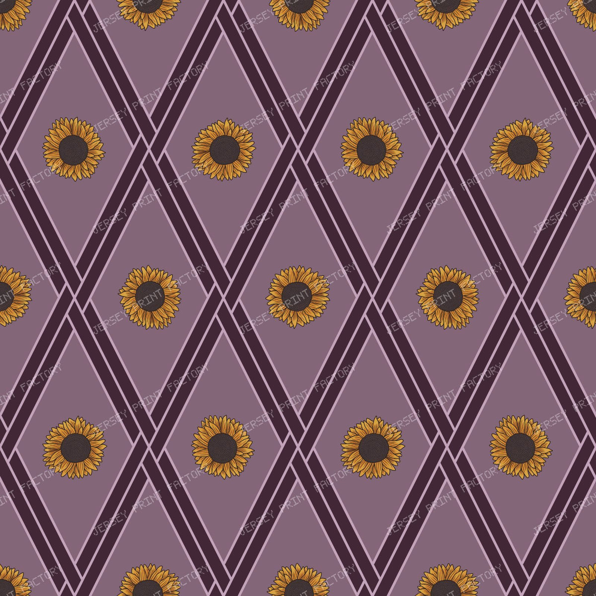 Autumn Sunflower Diamonds — Plum Wine