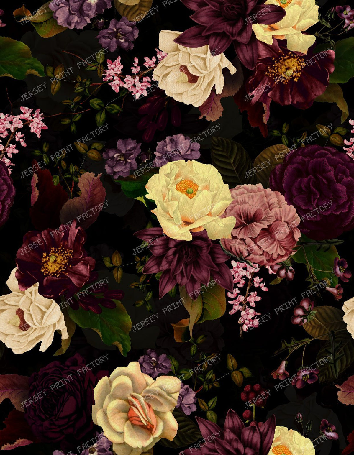 A Romantic Vintage Rose Bouquet with Old World Drama and Refined Elegance - Black