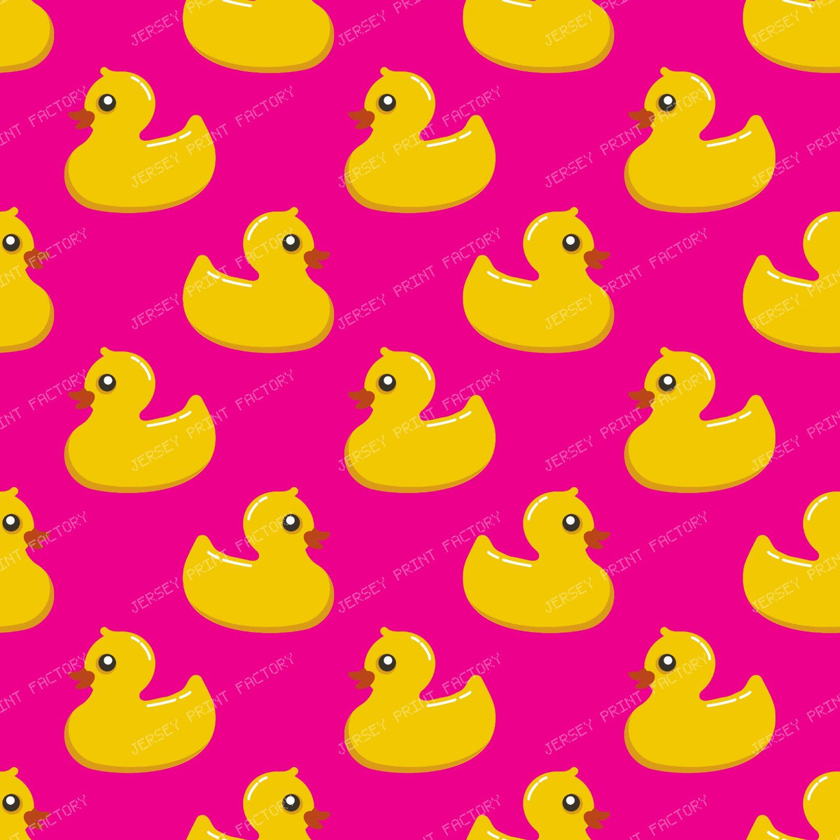 Pattern Of Ducks, Cute Ducks, Rubber Ducks, Yellow Ducks — Pink