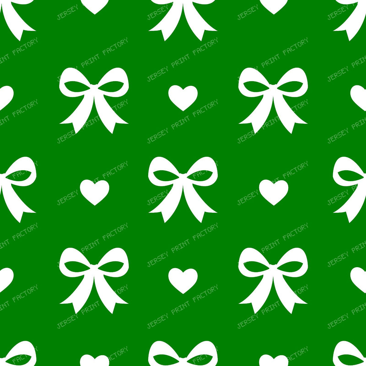 Bow Pattern, Coquette Bow, Ribbon, Cute Bow, White Bow, Hearts, Black — Green 3