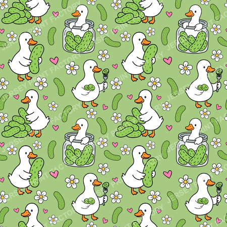 Silly Pickle Goose In Green