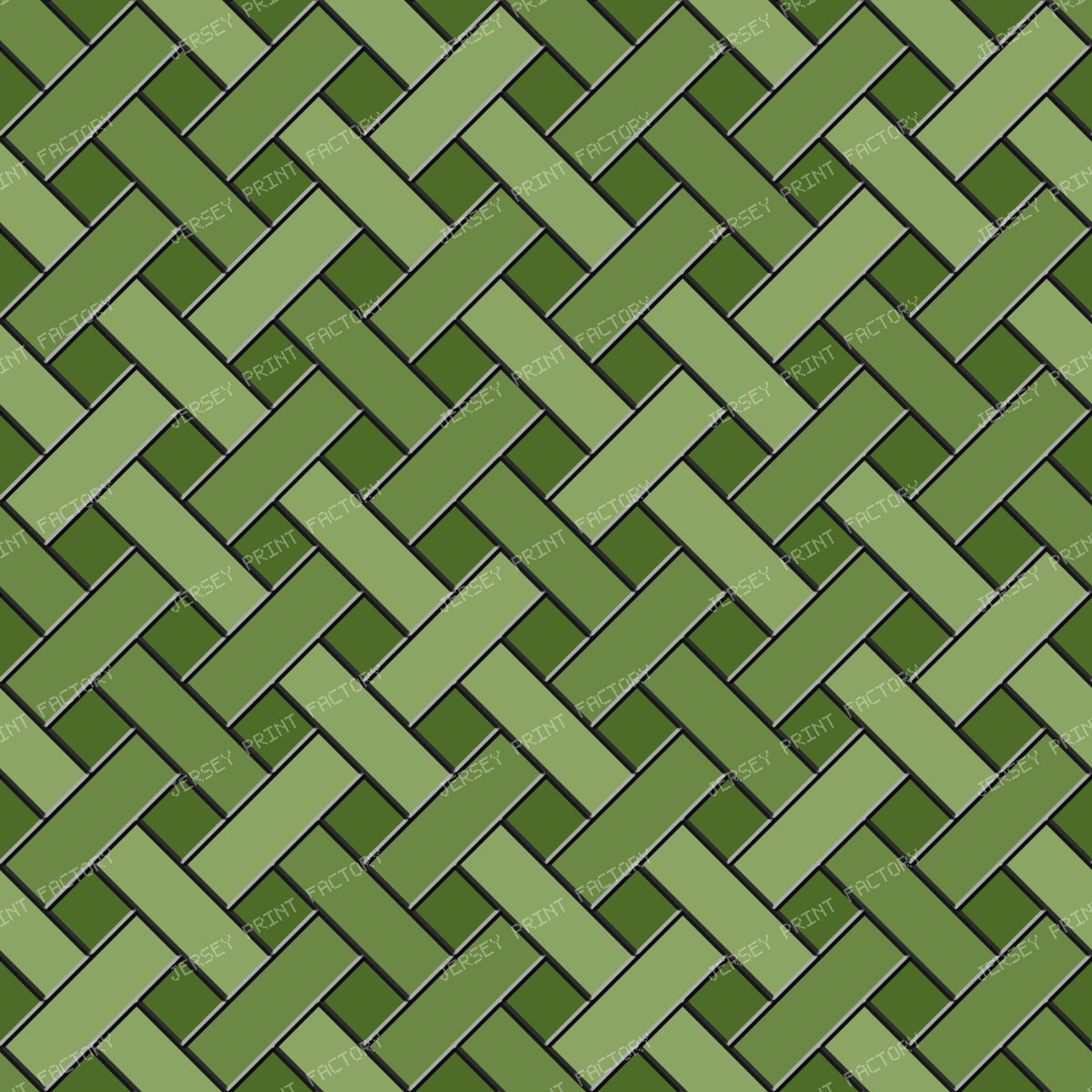 Pewter Stained Glass Weave — Pale Green