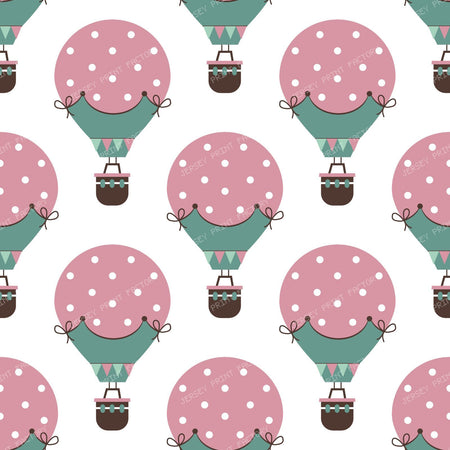Hot Air Balloons, Flags, Ribbon, Bow, Basket, Polka Dots