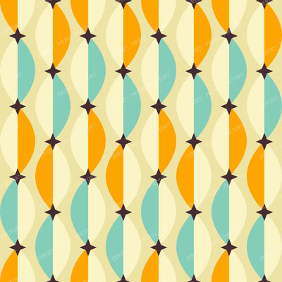 MCM Almonds and Stars Duotone Lattice Sherbet