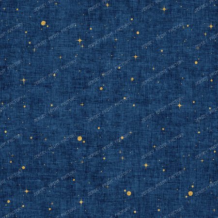 boho stardust mustard yellow on indigo
