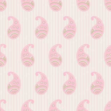 Paisley block print