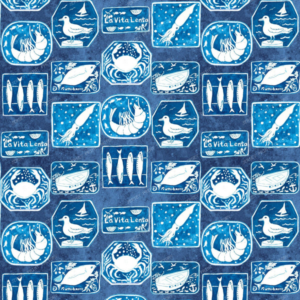 Coastal Delicacies -  Denim Blue