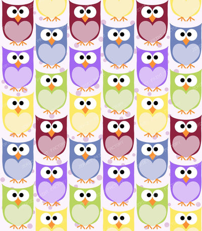 Cute Owls, Owl Pattern, Colorful Owls, Baby Owls