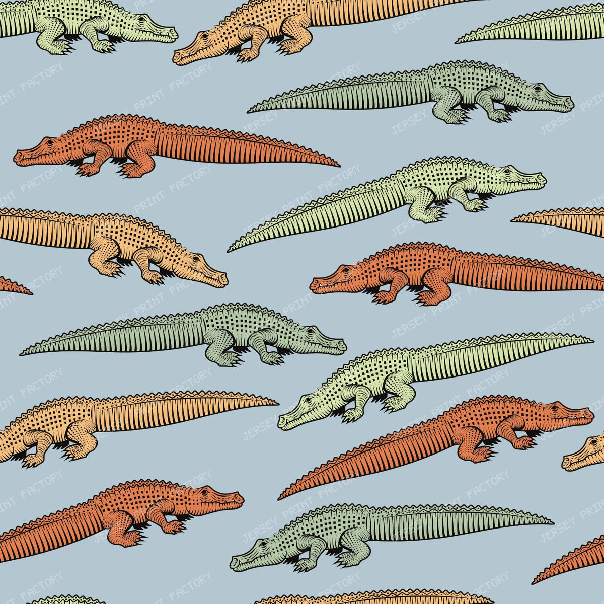 Pattern Of Crocodiles, Colorful Crocodiles, Alligators, Safari Animals — Colorful 3