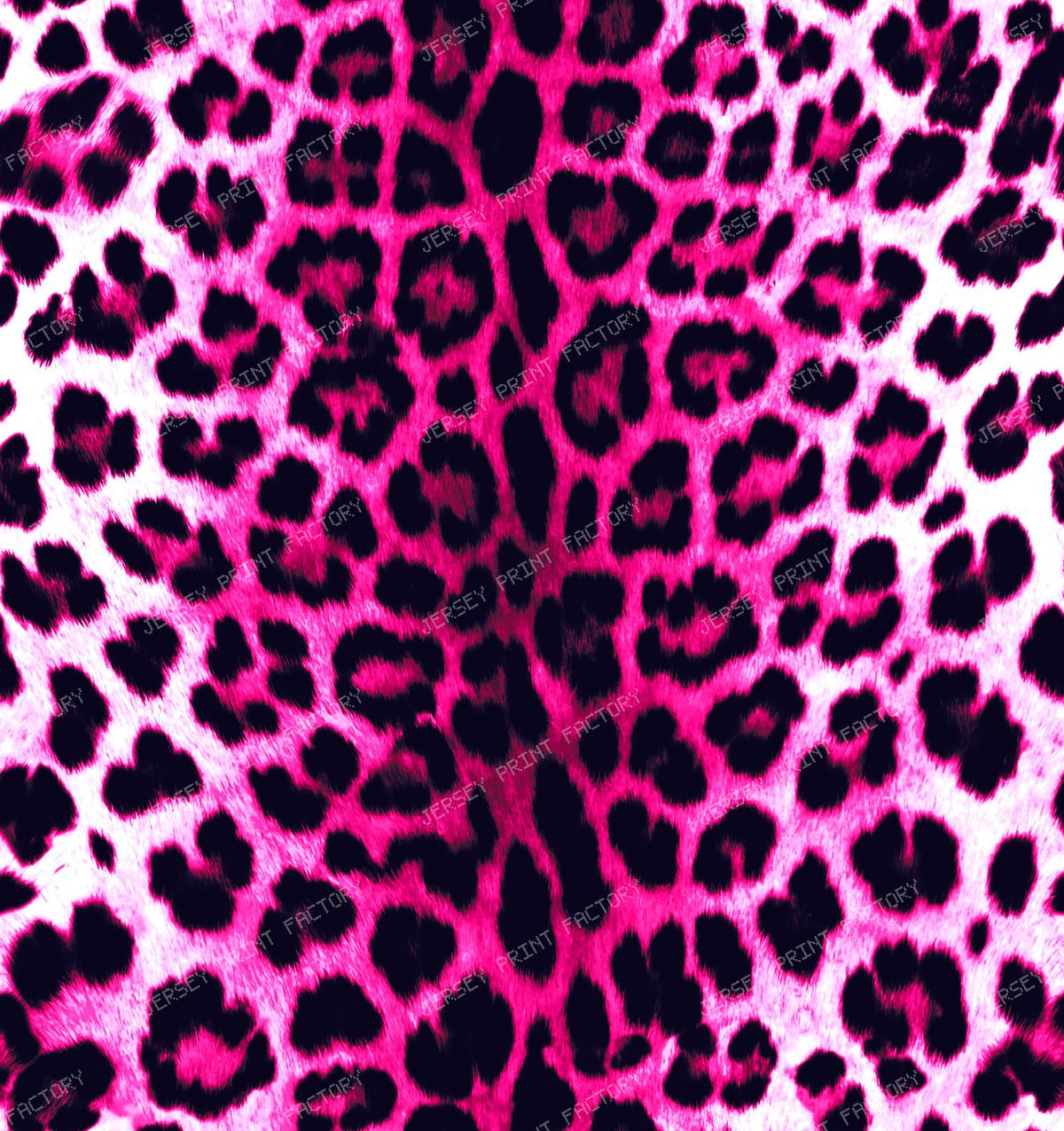 Neon Pink and Black Leopard Pattern - Large Scale