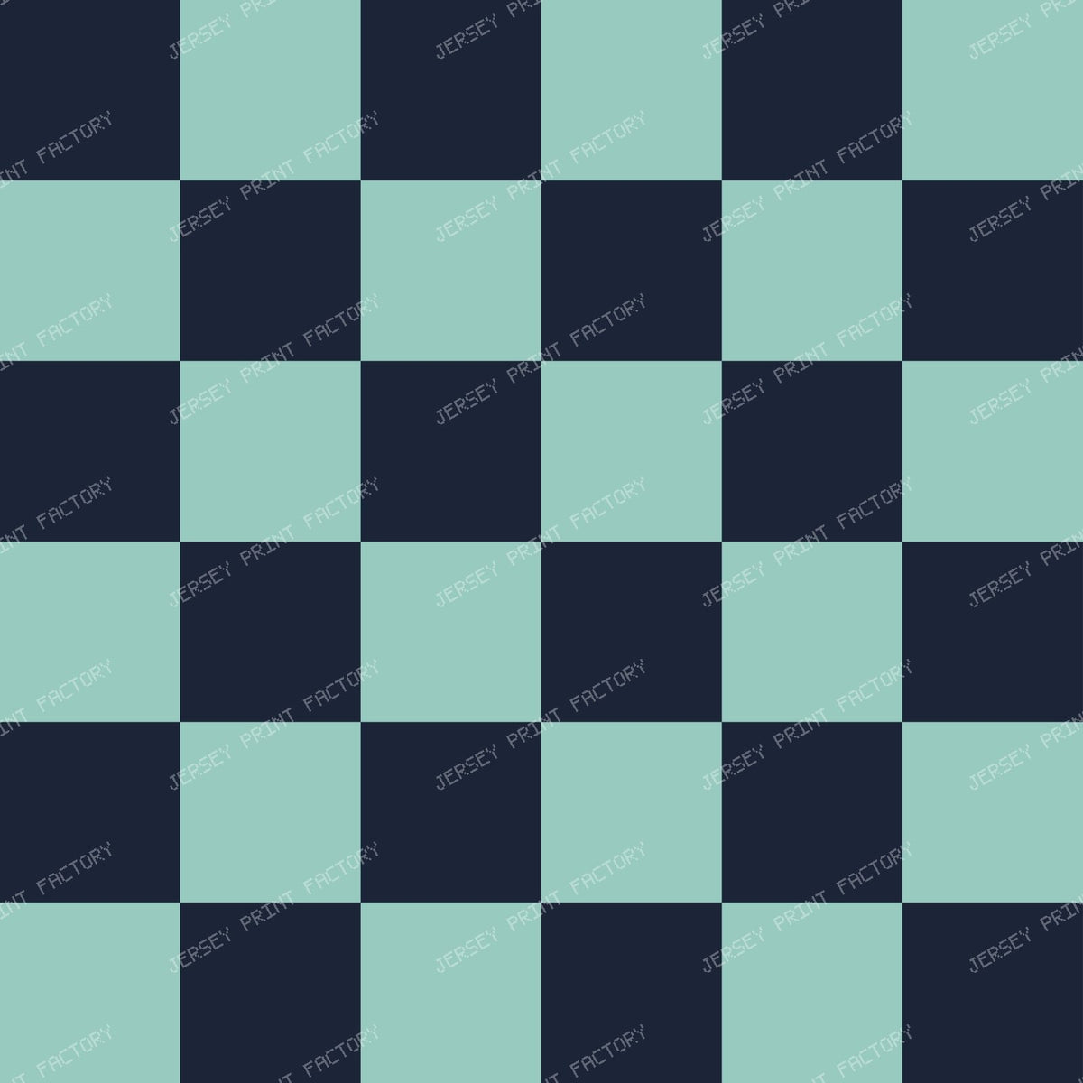 Green Squares, Navy Blue Squares, Checkered Pattern