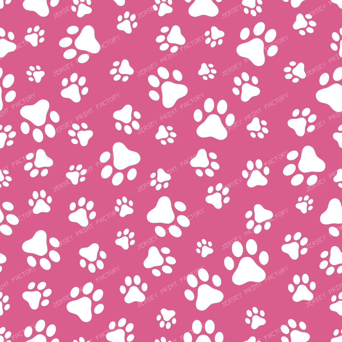 Pattern Of Paws, Dog Paws, Black and White — Pink 6