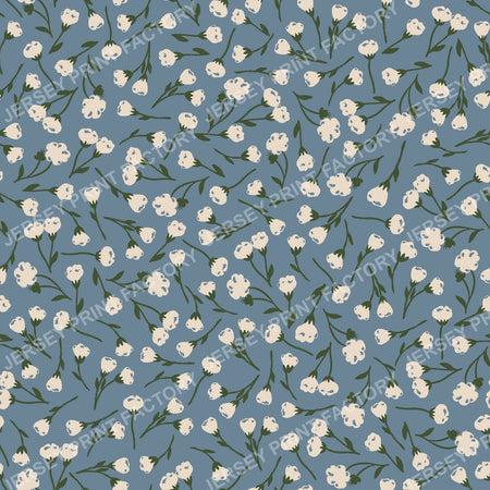 Ditsy Meadow Buds Floral Coordinate Vintage Denim