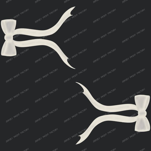 Ogee Bow Blender / Halloween Bow Pattern Bone White on Black