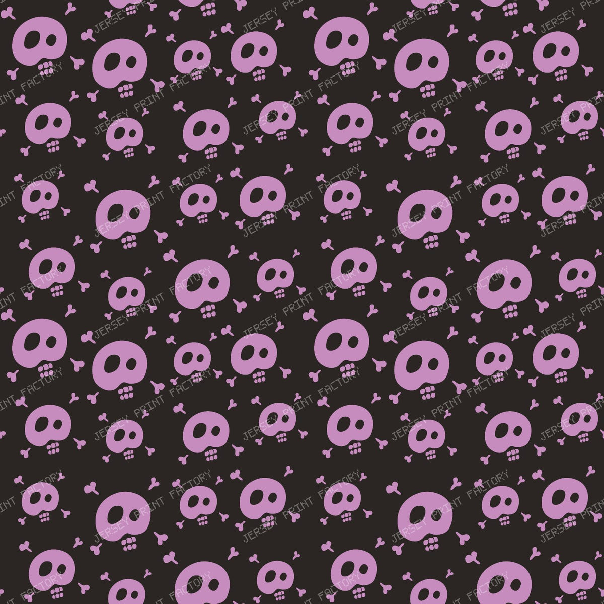 Halloween, Purple Skull, Crossbones, Trick or Treat — Purple 2