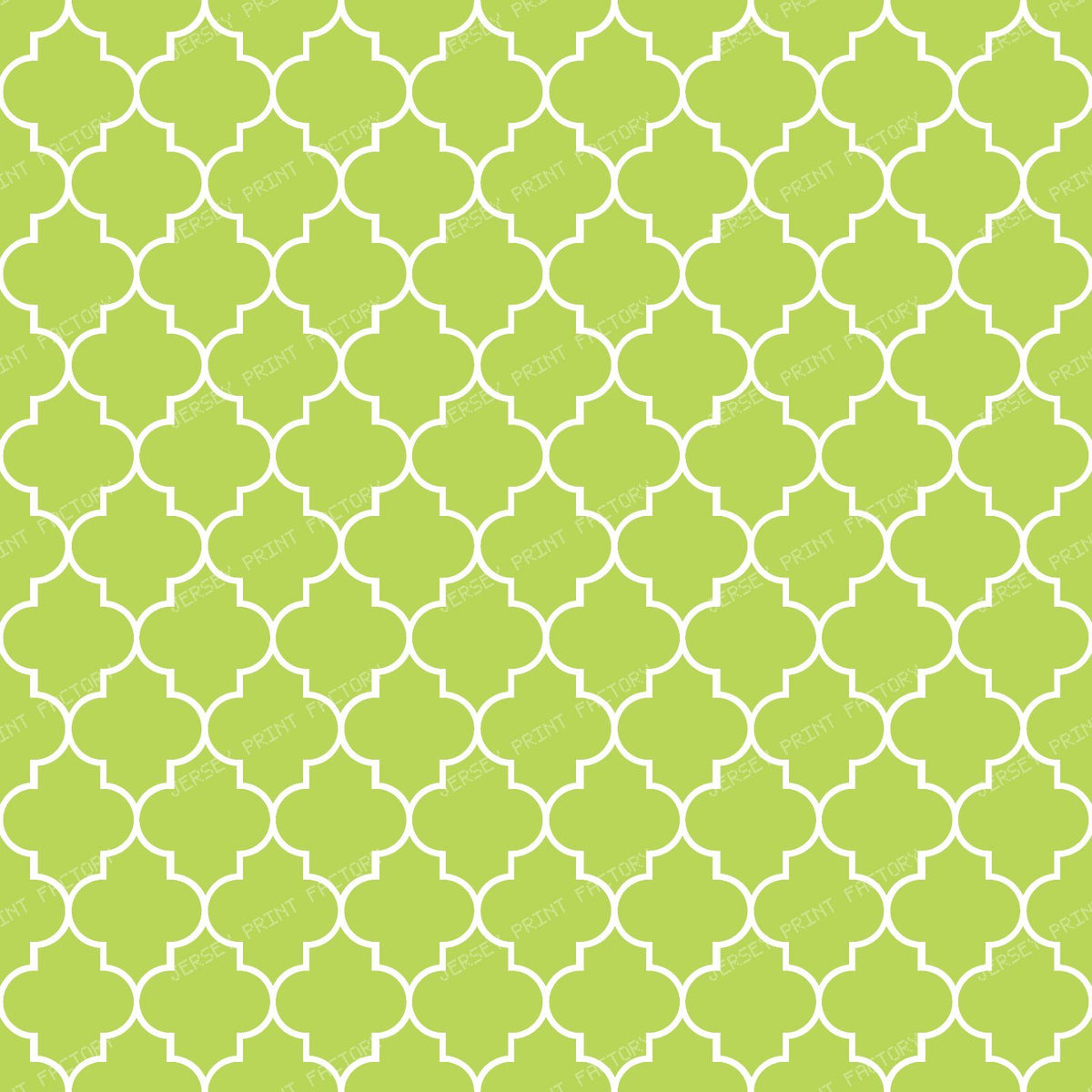 Black And White Latticework, Quatrefoil, Trellis — Green