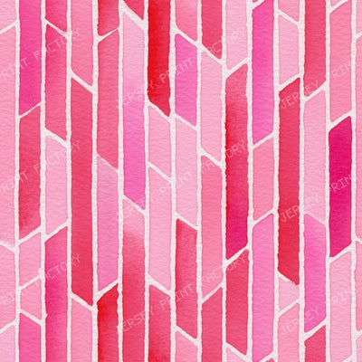Watercolor Pink Geometric Vertical Blocks