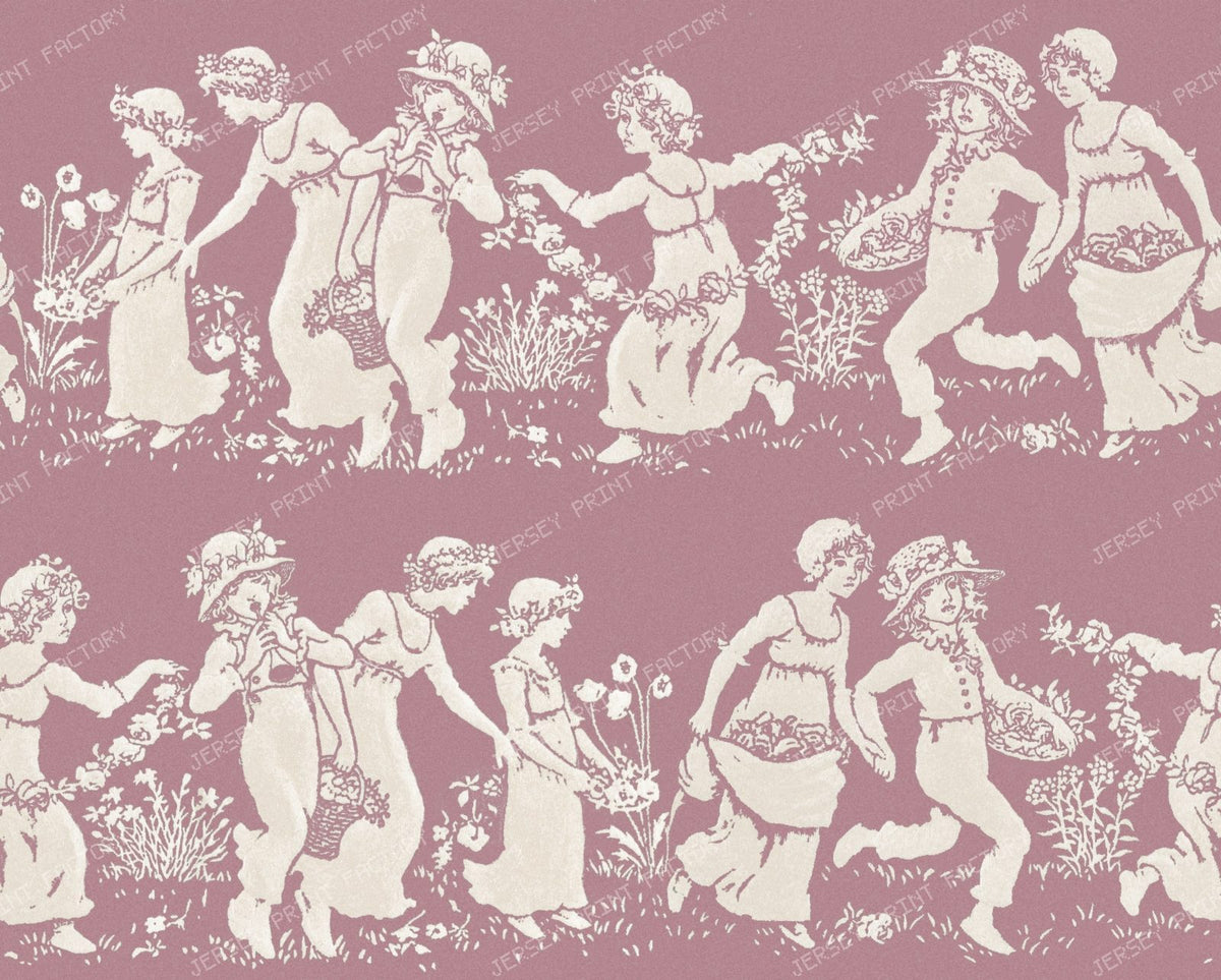 Springtime flower dance in mauve