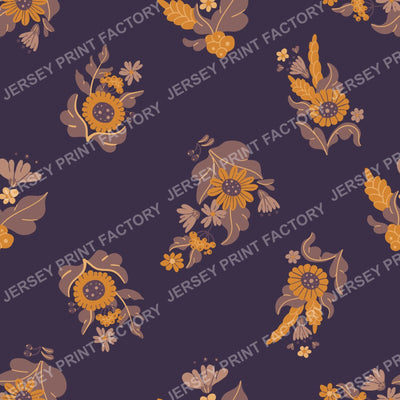 Wild Cornflower Bloomscape Seamless Pattern 2