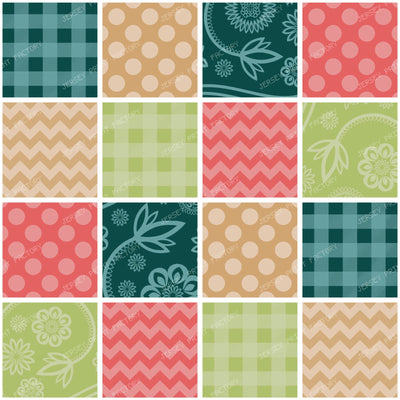 Zigzag, Chevron, Gingham, Polka Dots, Patchwork