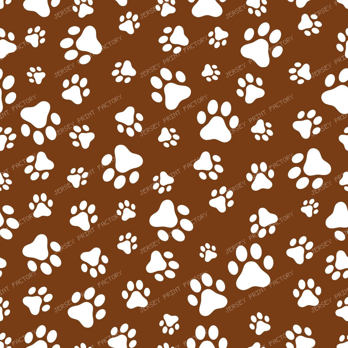 Pattern Of Paws, Dog Paws, Black and White — Brown 4