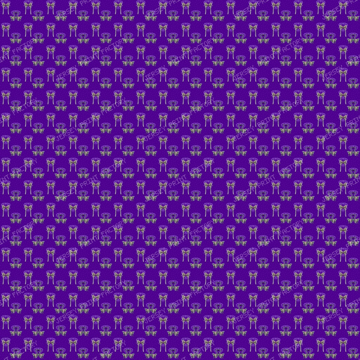 Lemurs in Love on Vivid Purple