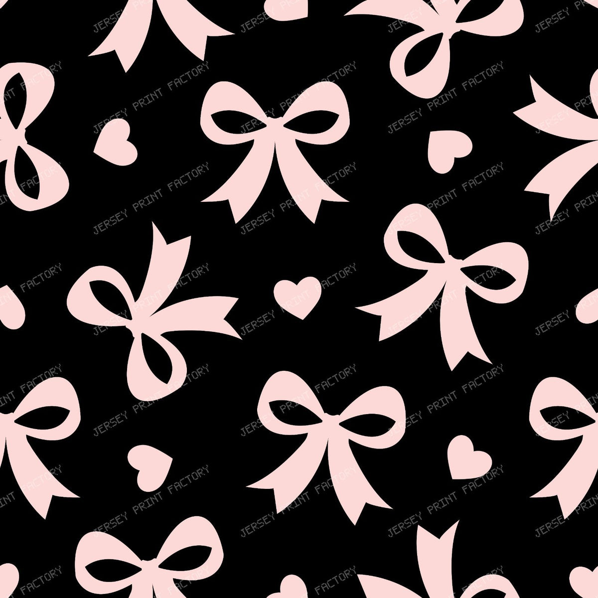 Bow Pattern, Coquette Bow, Ribbon, Cute Bow, White Bow, Hearts, Black — Pink and Black 2
