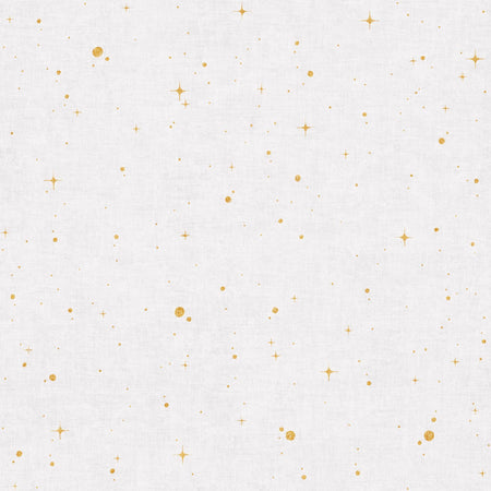 boho stardust mustard yellow on white