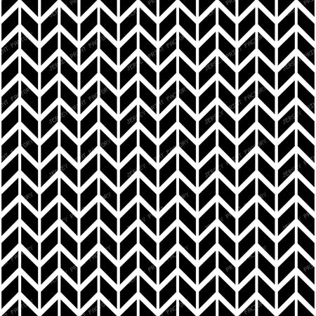 Black and White Zigzag, Chevron, Herringbone Pattern