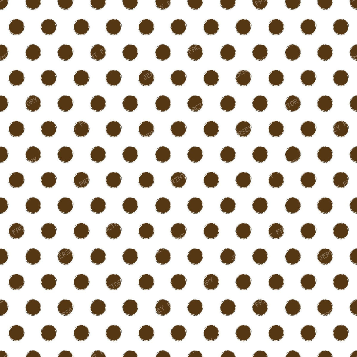 Distressed Polka Dots, Blue Polka Dots, Doodle, Sketch — Brown 2