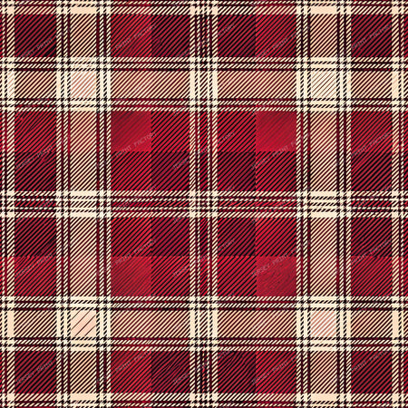 Red Beige green grid