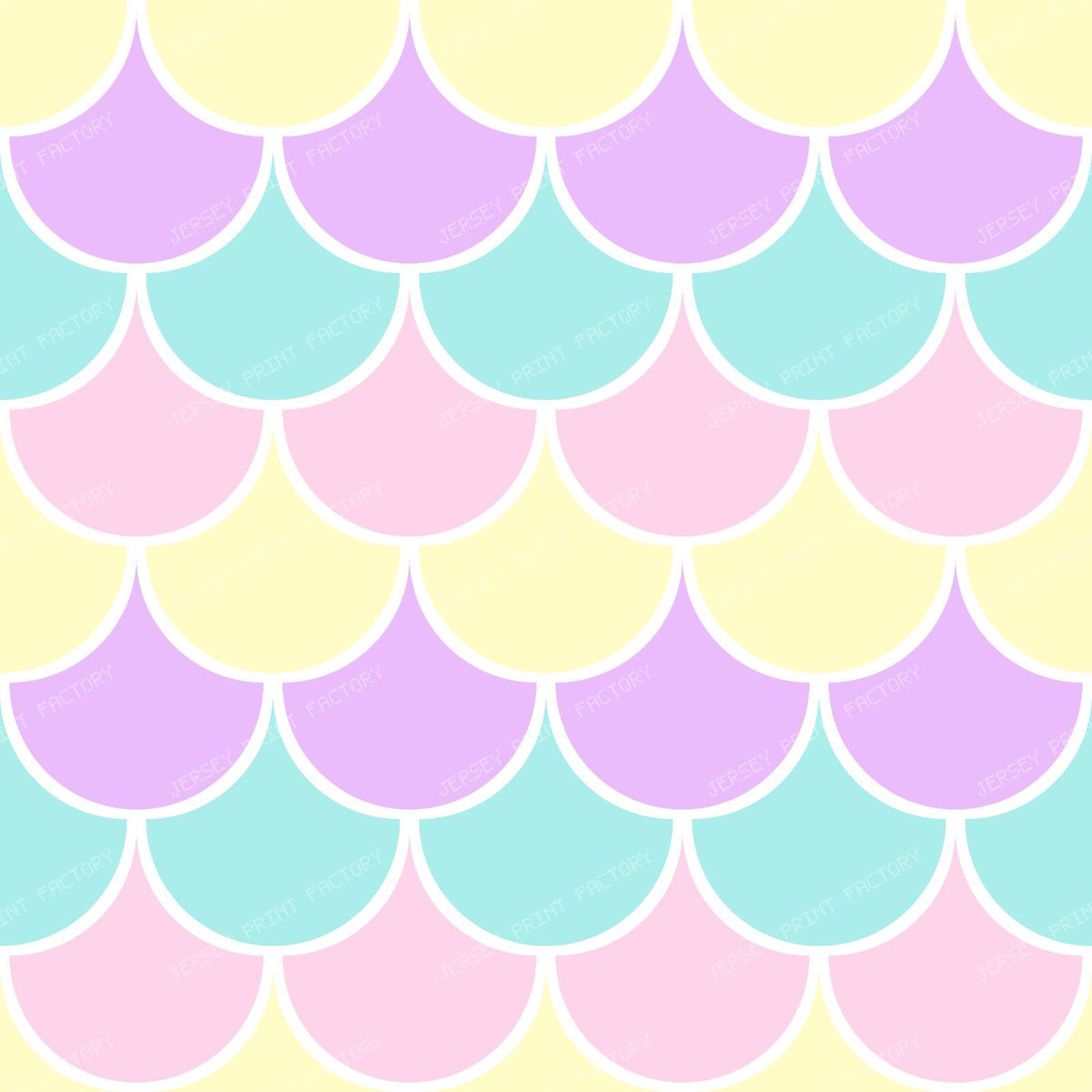 Blue Mermaid Scales, Dragon Scales, Fish Scales, Arch Pattern — Colorful 3