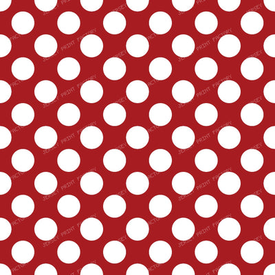 Polka Dots, Polka Dot Pattern, Black and White — Red