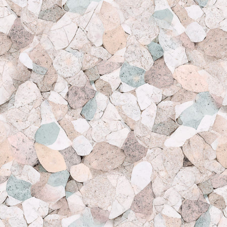 2026 PJP 100 — 50 Granite Rocks Stone Wall Pebbles - Pink