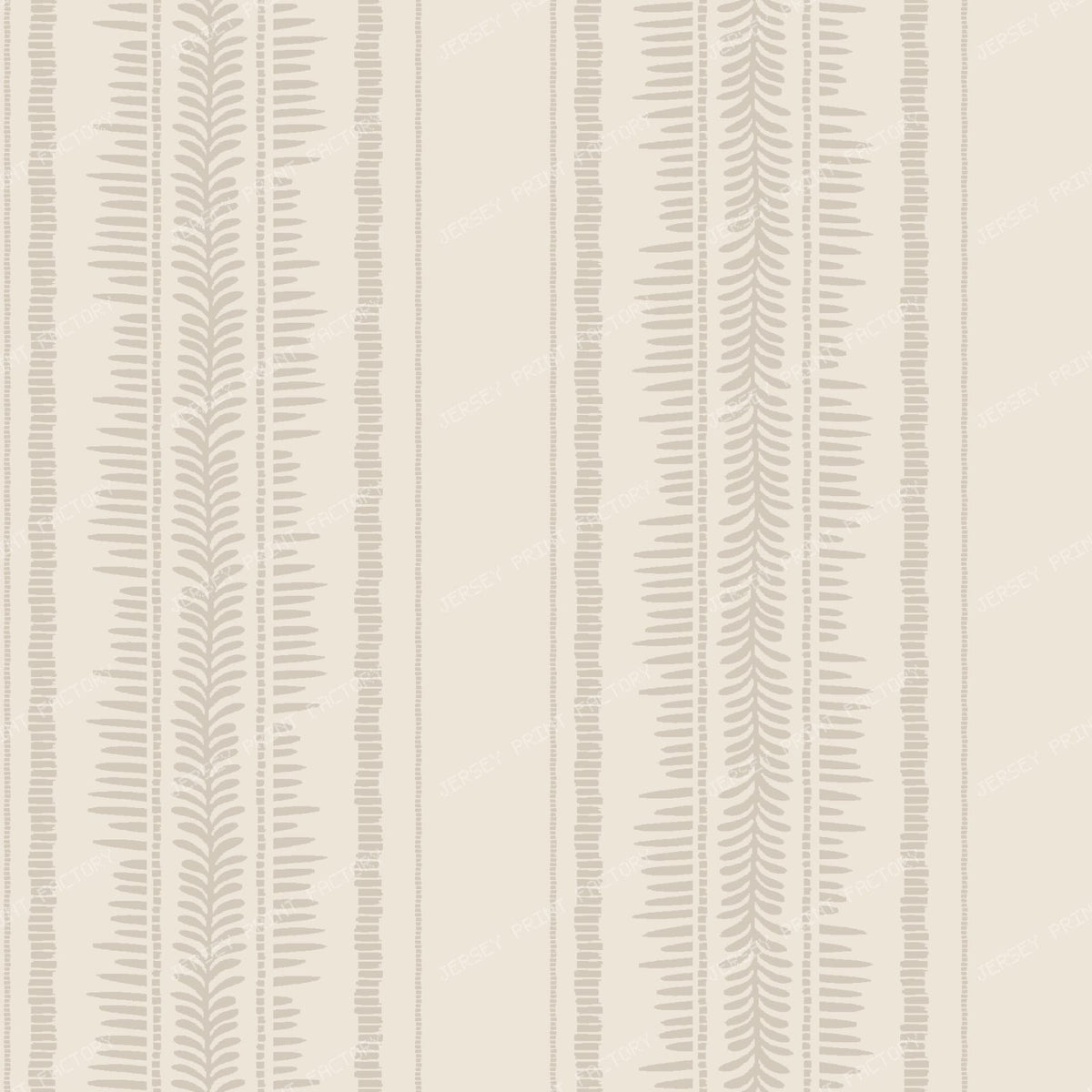 Betsy   French Provincial Leaf Stripe   Cream & Pale Beige