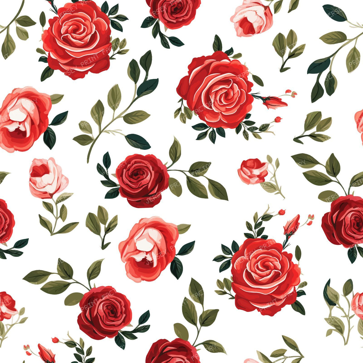 Red Roses, Red Flowers, Floral Pattern, Rosebud, Boho