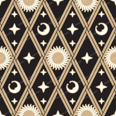 Astro-Harlequin Diamond Bold - Midnight Hearth — Solar Corona