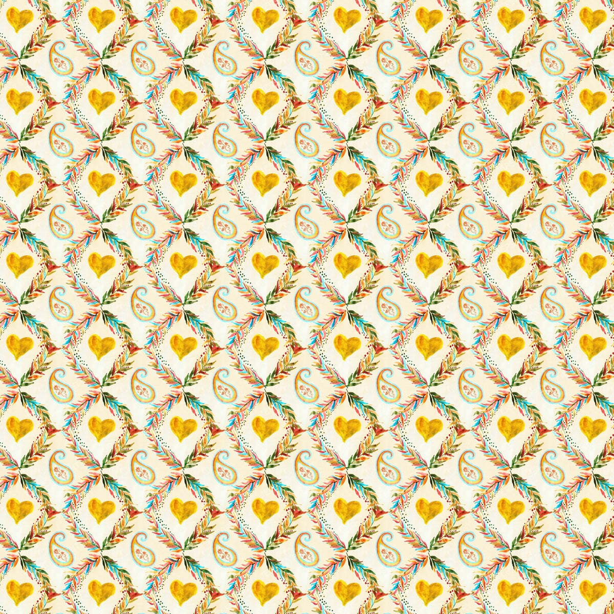 Sweetheart Boho Trellis -  Cream