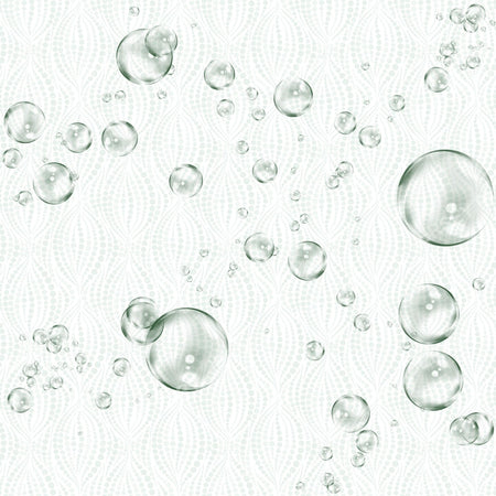Forest green floating bubbles