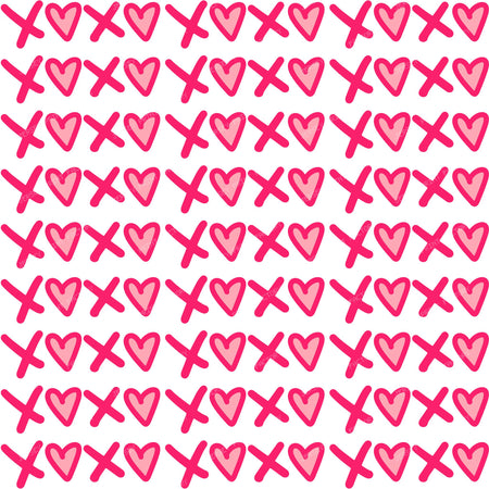 XOXO With Hearts 1