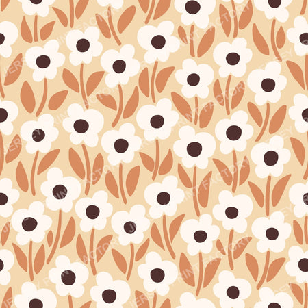 Chalkflower Garden Orange & White